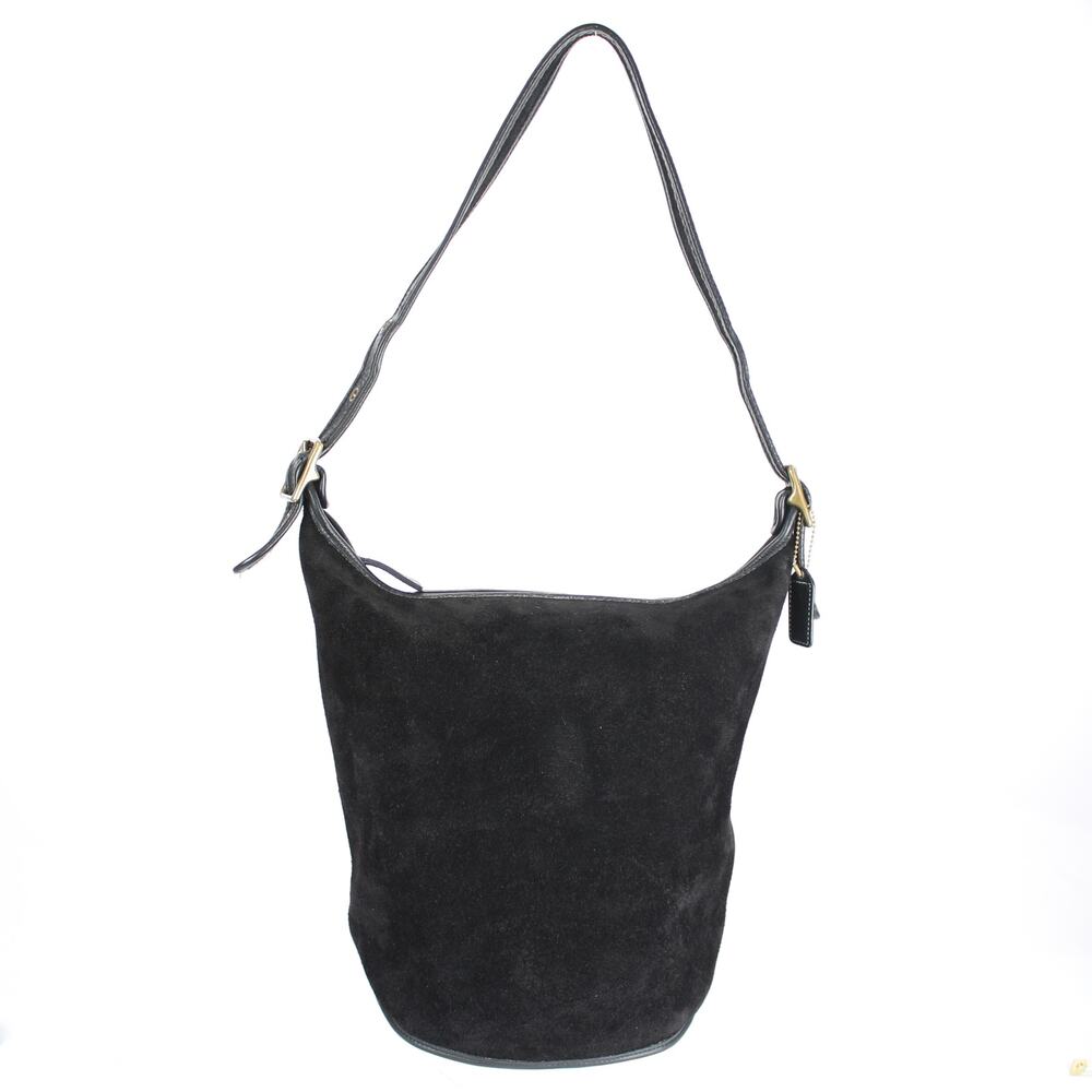 Coach Vintage Berkeley Duffle Sac Black Suede Bucket Bag